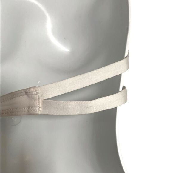 Mossimo White Ruched Bikini Top Size Large - Picture 6 of 13